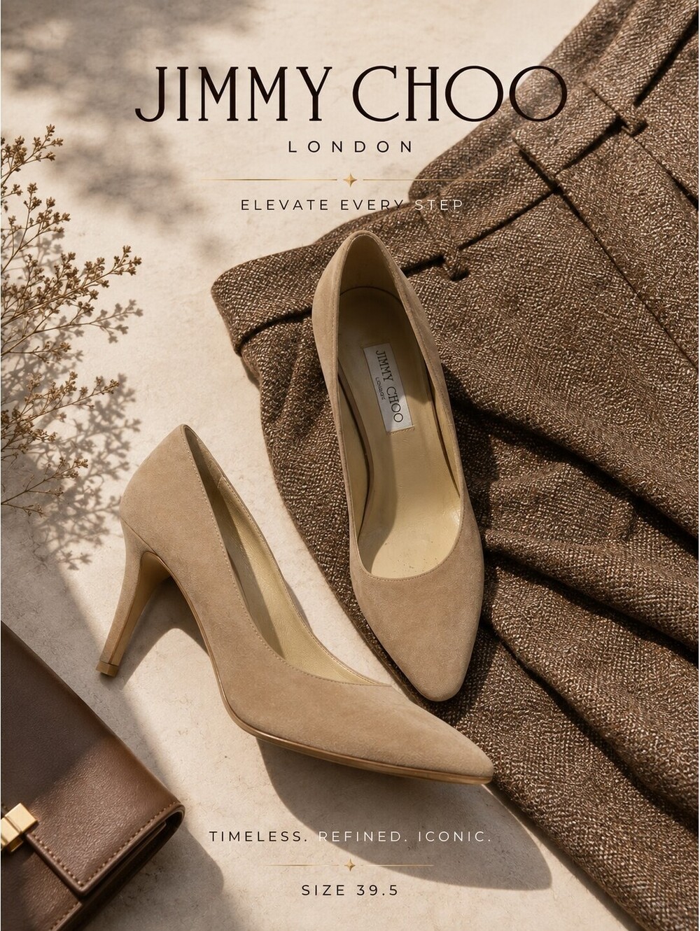 Jimmy Choo Suede Pumps - Size 39.5